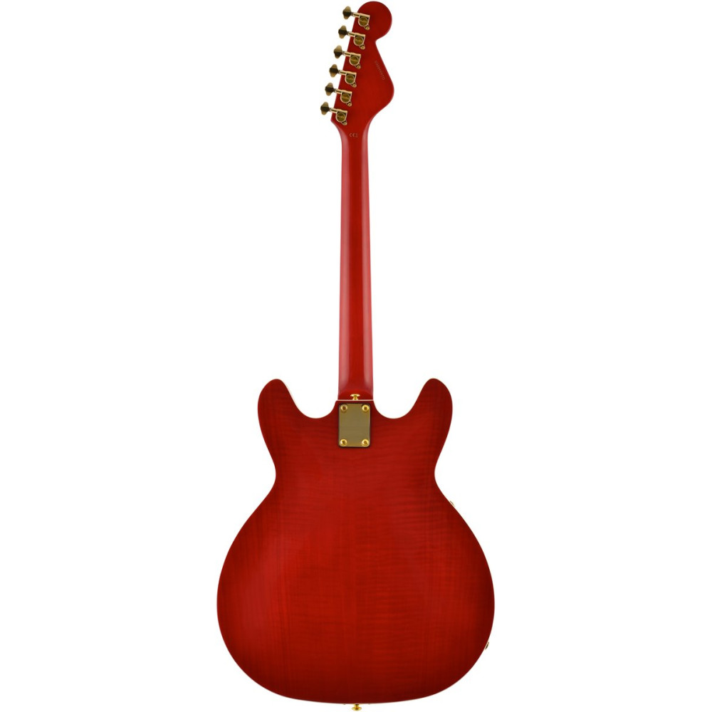 Hagstrom HSVIK67LH04 Electric Guitar, 67' Viking, Wild Cherry Transparent, Lefthan d