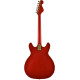 Hagstrom HSVIK67LH04 Electric Guitar, 67' Viking, Wild Cherry Transparent, Lefthan d