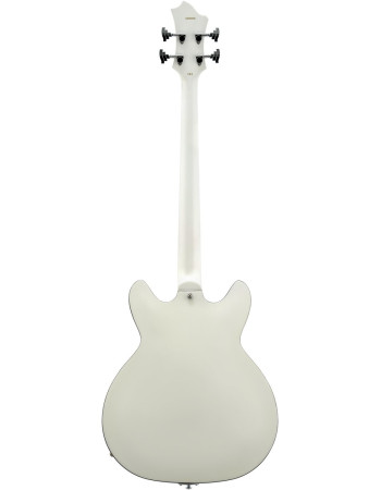 Hagstrom HSVIKB02 Bass Guitar, Viking, White Gloss