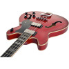 Hagstrom HSVIKB04 Bass Guitar, Viking, Wild Cherry Transparent