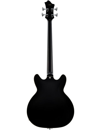 Hagstrom HSVIKB09 Bass Guitar, Viking, Black Gloss