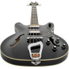 Hagstrom HSVIKB09 Bass Guitar, Viking, Black Gloss