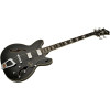 Hagstrom HSVIKB09 Bass Guitar, Viking, Black Gloss