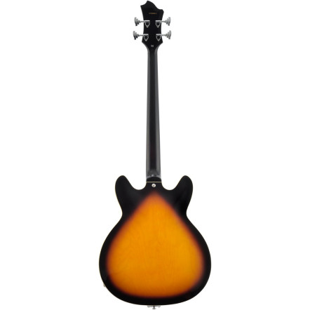 Hagstrom HSVIKB18 Bass Guitar, Viking, Tobacco Sunburst