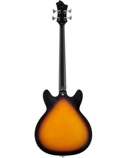 Hagstrom HSVIKB18 Bass Guitar, Viking, Tobacco Sunburst