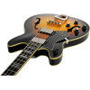 Hagstrom HSVIKBL18 Bass Guitar, Viking, Tobacco Sunburst, Left-hand