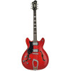 Hagstrom HSVIKL04 Electric Guitar, Viking, Transparent Cherry, Left-hand
