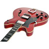 Hagstrom HSVIKL04 Electric Guitar, Viking, Transparent Cherry, Left-hand