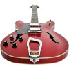 Hagstrom HSVIKL04 Electric Guitar, Viking, Transparent Cherry, Left-hand