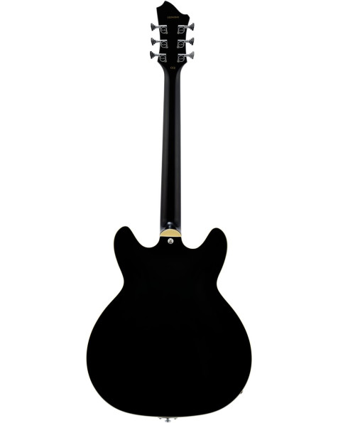 Hagstrom HSVIKL09 Electric Guitar, Viking, Black, Left-hand