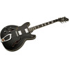 Hagstrom HSVIKL09 Electric Guitar, Viking, Black, Left-hand