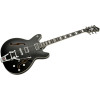 Hagstrom HSVVIDLXBA09 Electric Guitar, Tremar Viking Baritone DLX, Black Gloss
