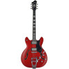 Hagstrom HSVVIKDL04 Electric Guitar, Tremar Viking Deluxe, Wild Cherry Transparen t
