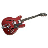 Hagstrom HSVVIKDL04 Electric Guitar, Tremar Viking Deluxe, Wild Cherry Transparen t