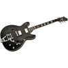 Hagstrom HSVVIKDL09 Electric Guitar, Tremar Viking Deluxe, Black Gloss