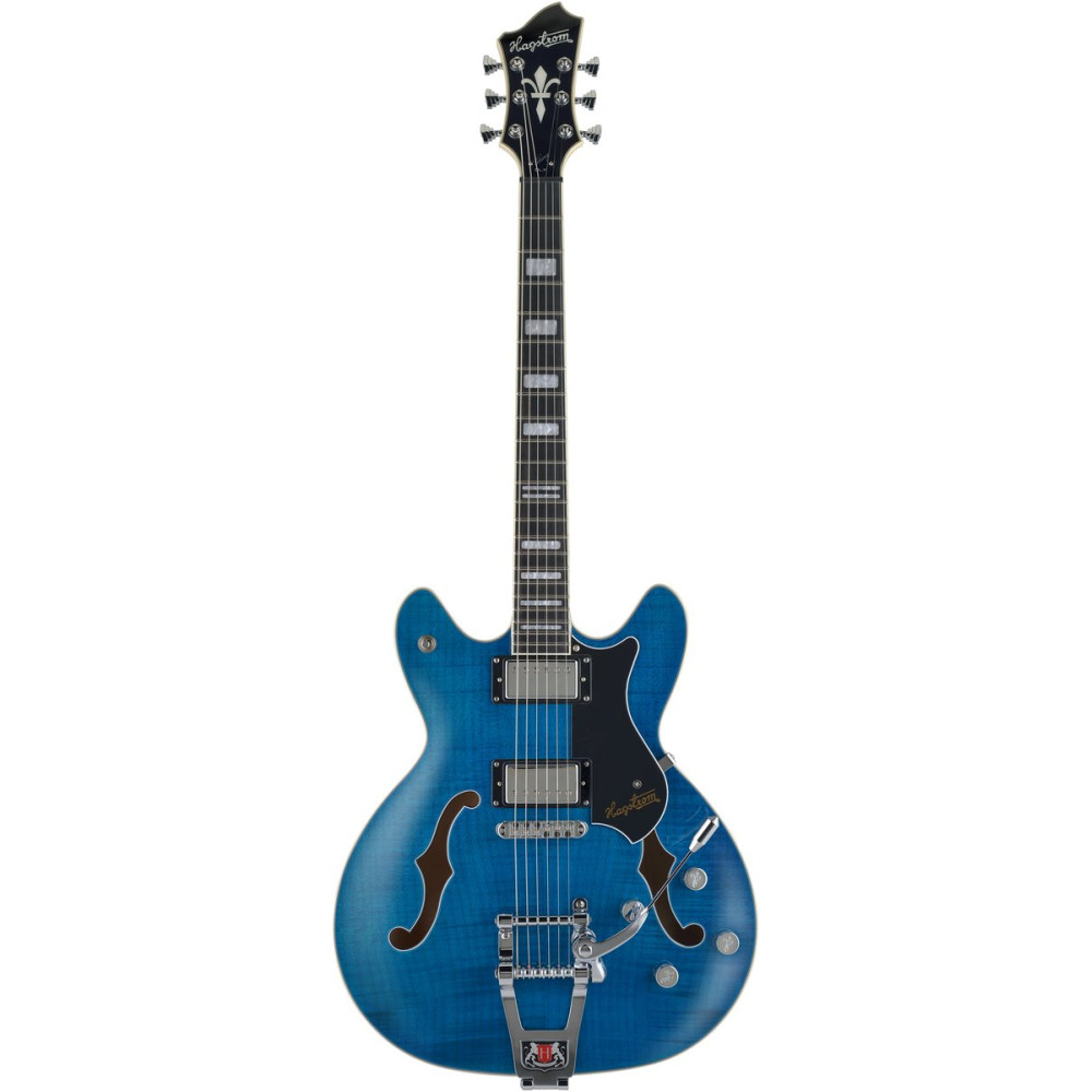 Hagstrom HSVVIKDL77 Electric Guitar, Tremar Viking Deluxe, Cloudy Seas