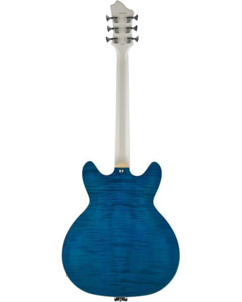 Hagstrom HSVVIKDL77 Electric Guitar, Tremar Viking Deluxe, Cloudy Seas