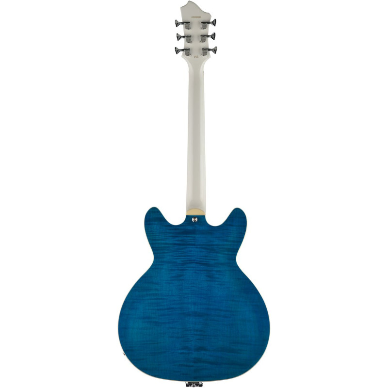Hagstrom HSVVIKDL77 Electric Guitar, Tremar Viking Deluxe, Cloudy Seas