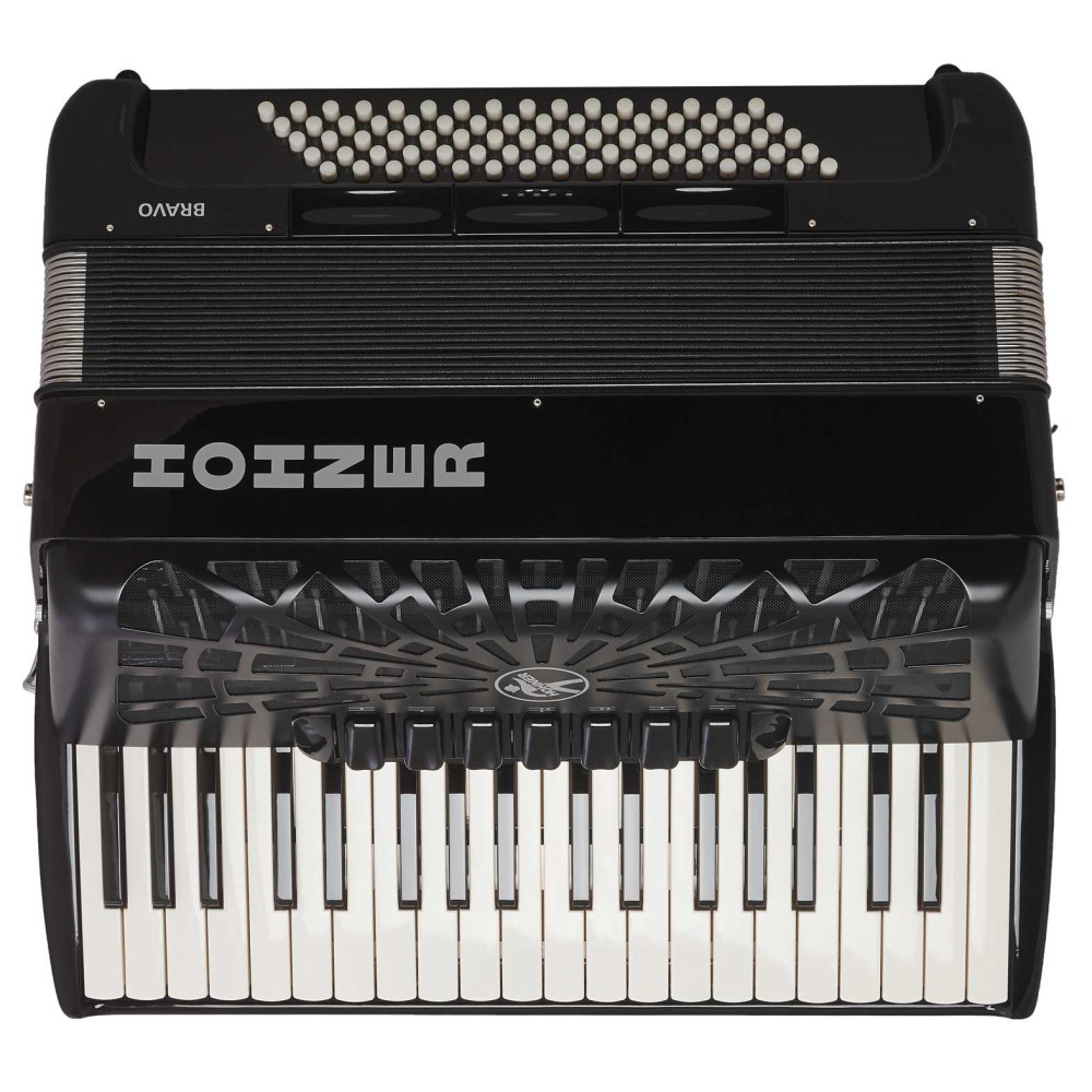 Hohner Bravo III 80 Black Silent Key