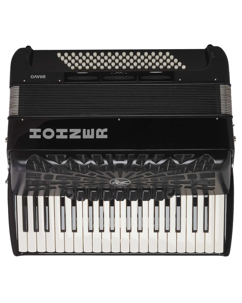 Hohner Bravo III 80 Black Silent Key