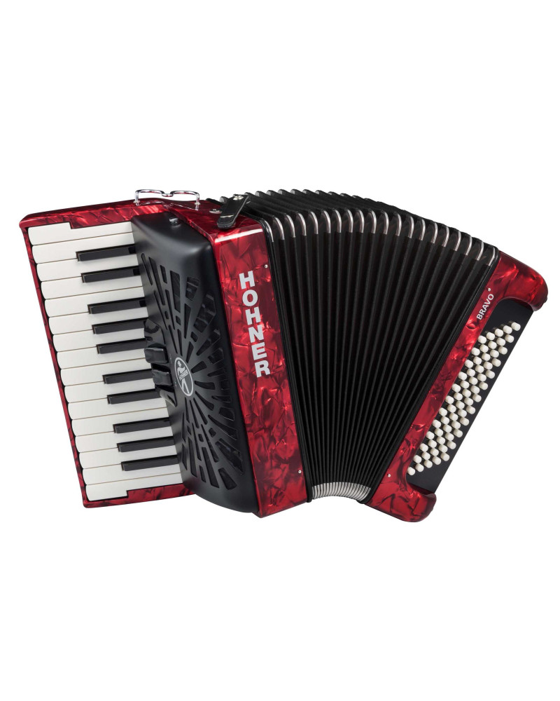 Hohner Bravo II 60 Red Silent Key