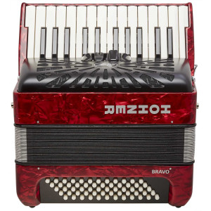 Hohner Bravo II 60 Red Silent Key