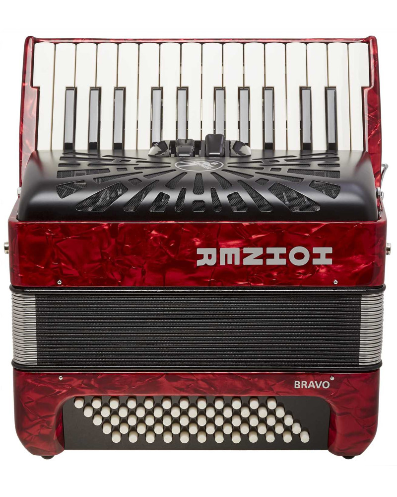 Hohner Bravo II 60 Red Silent Key