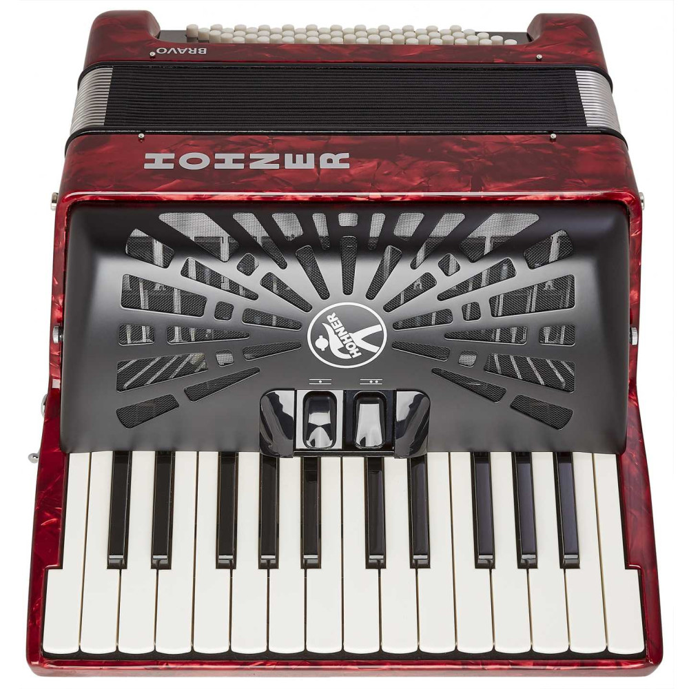 Hohner Bravo II 60 Red Silent Key
