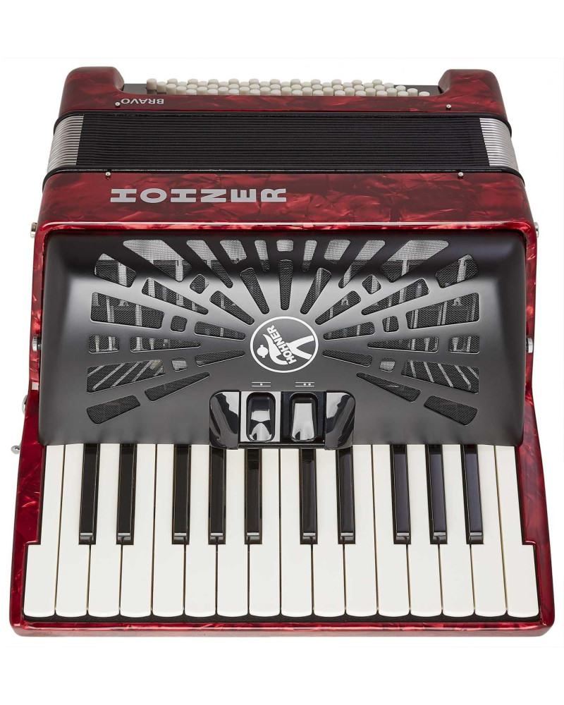 Hohner Bravo II 60 Red Silent Key