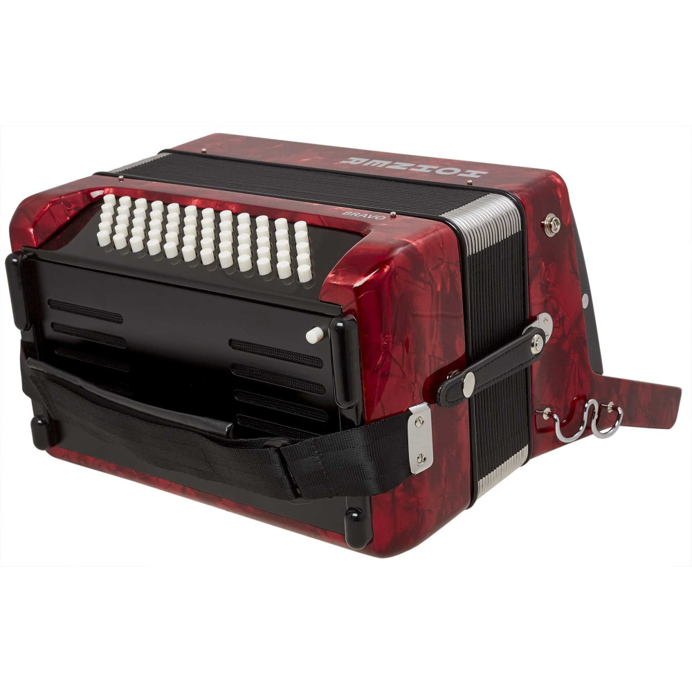 Hohner Bravo II 60 Red Silent Key