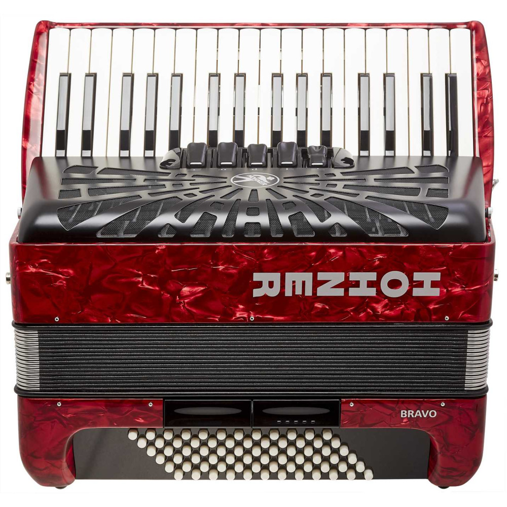 Hohner Bravo III 72 red (SilentKey)