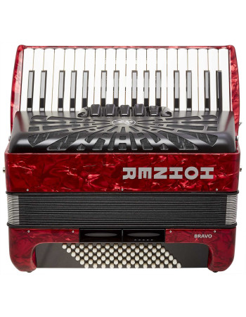 Hohner Bravo III 72 red (SilentKey)
