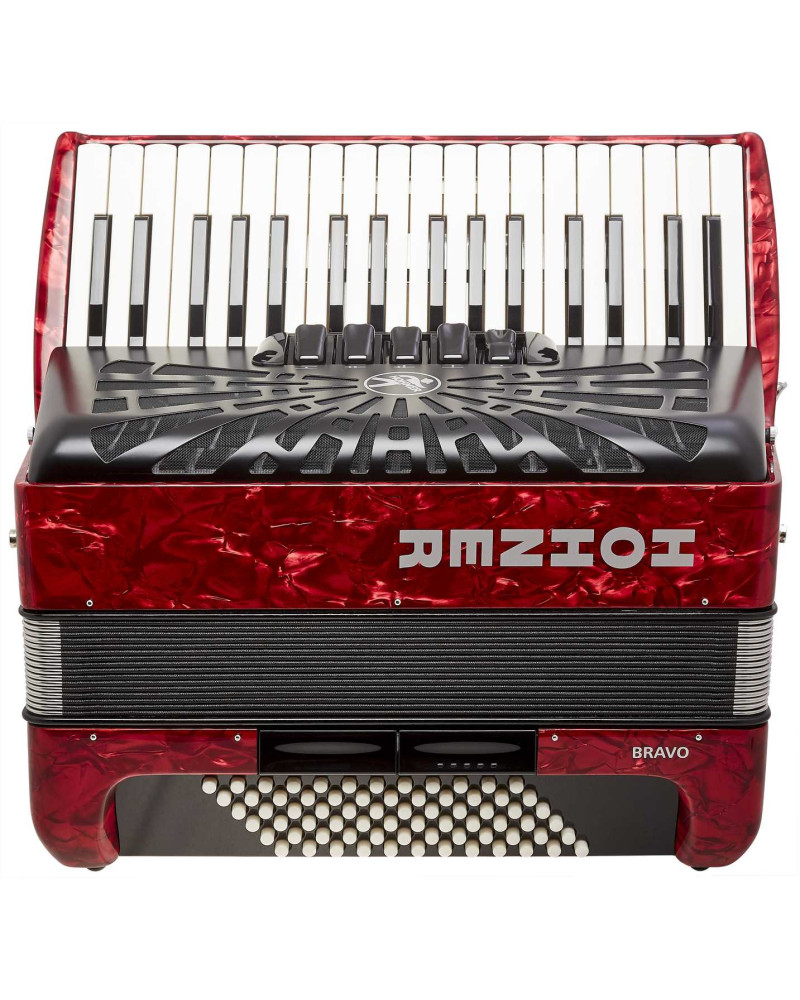 Hohner Bravo III 72 red (SilentKey)