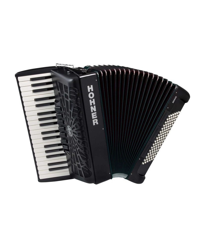 Hohner Bravo III 96 black Silent Key