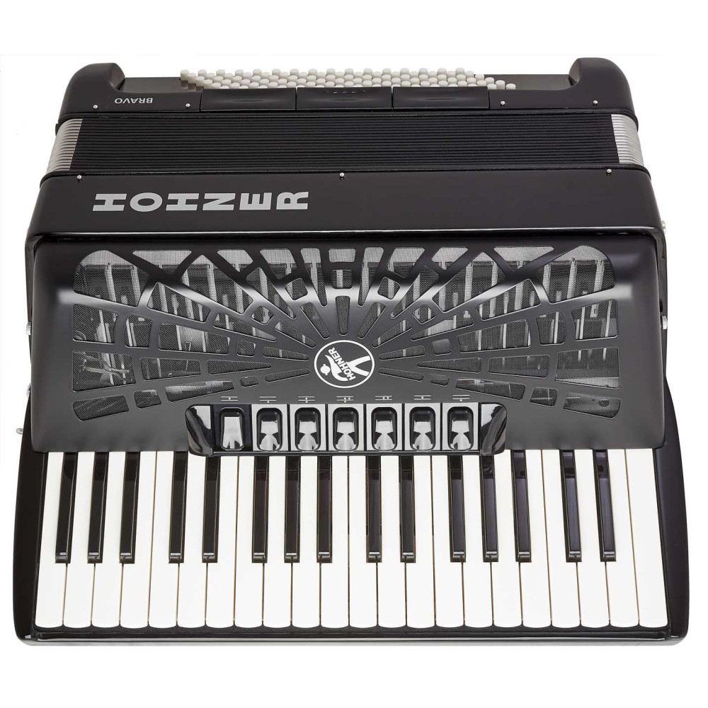 Hohner Bravo III 96 black Silent Key