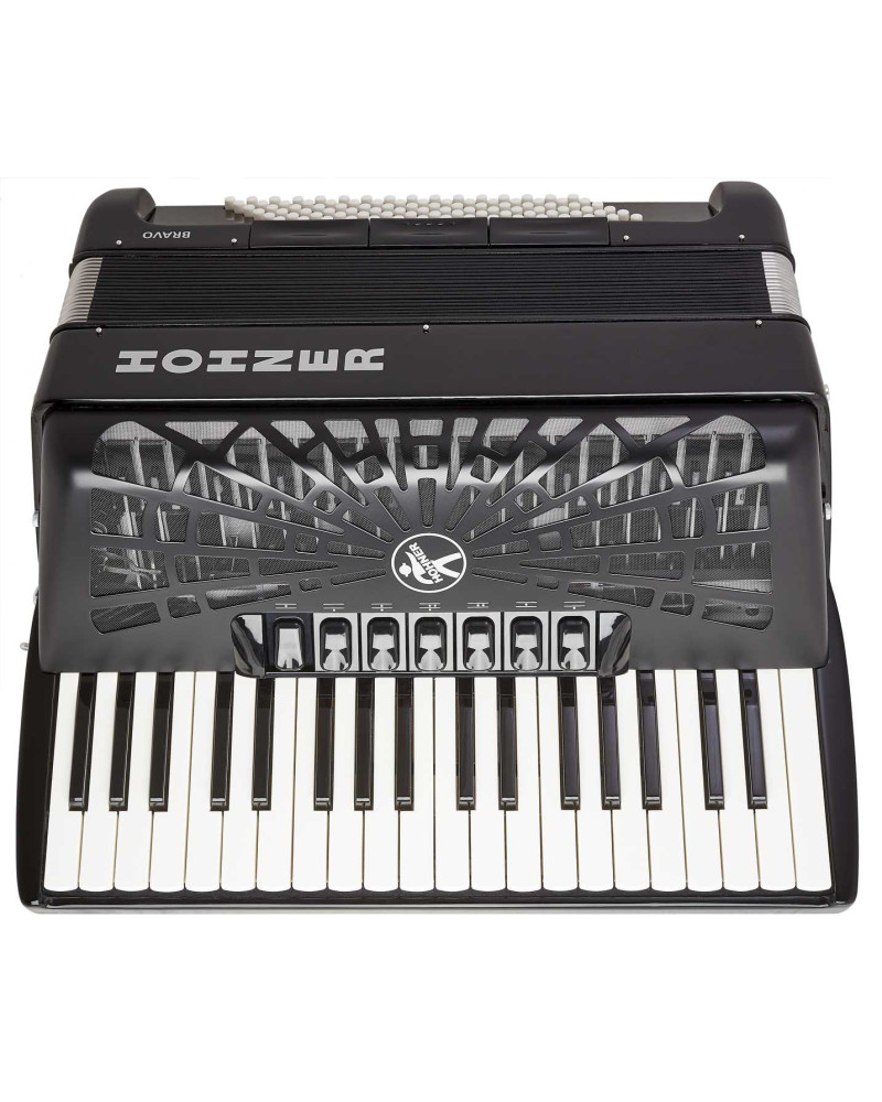 Hohner Bravo III 96 black Silent Key