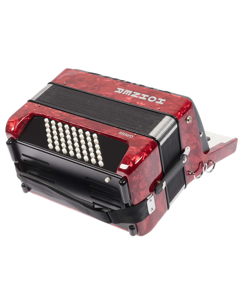 Hohner Bravo II 48 red