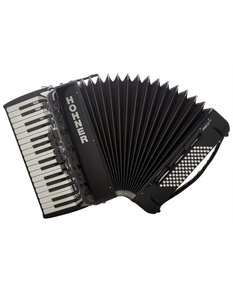 Hohner Amica Forte III 72 Black Silent Key