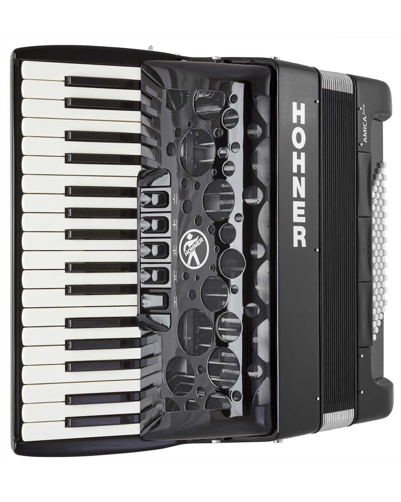Hohner Amica Forte III 72 Black Silent Key