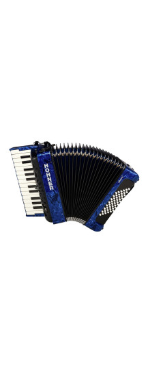 Hohner Bravo II 48 Blue Silent Key