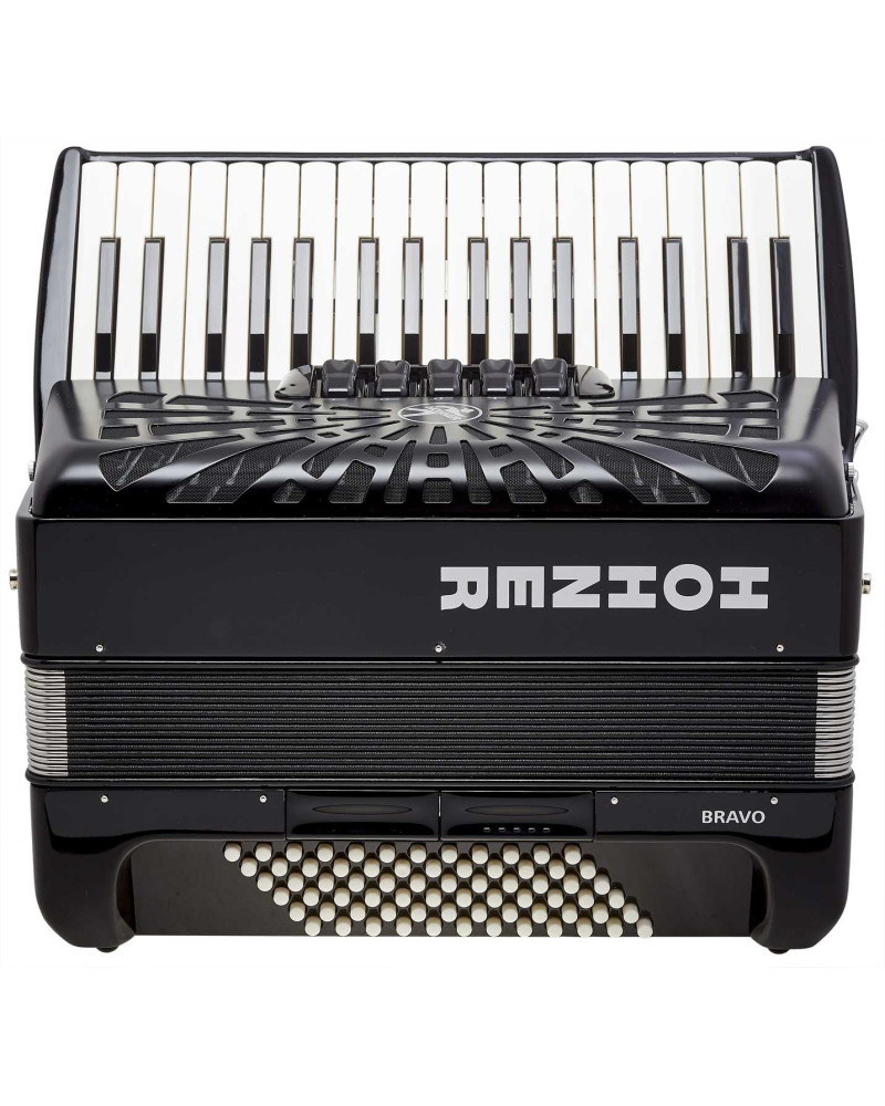 Hohner Bravo III 72 Black Silent Key