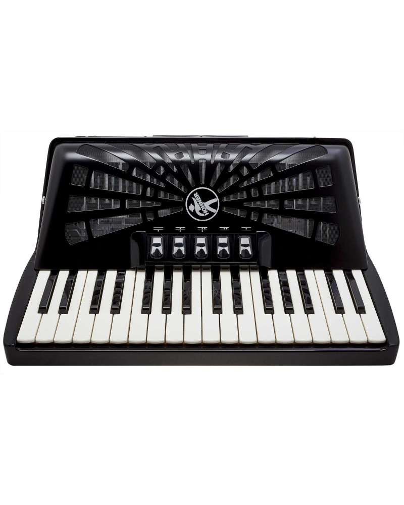 Hohner Bravo III 72 Black Silent Key