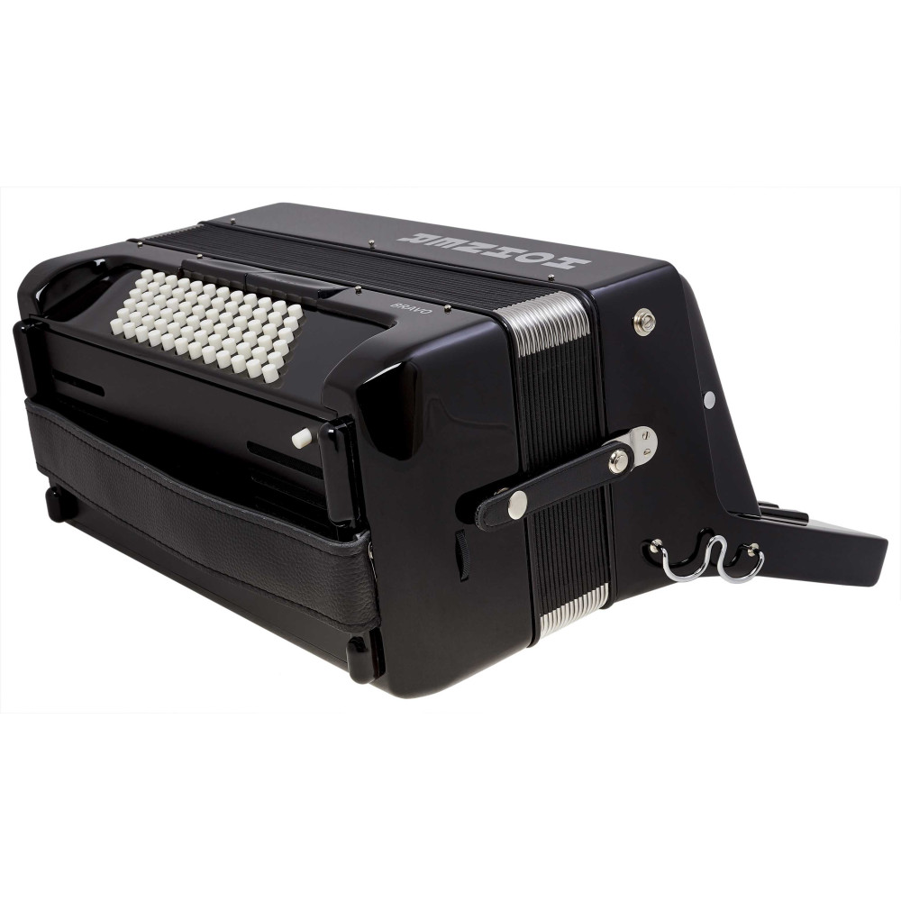 Hohner Bravo III 72 Black Silent Key