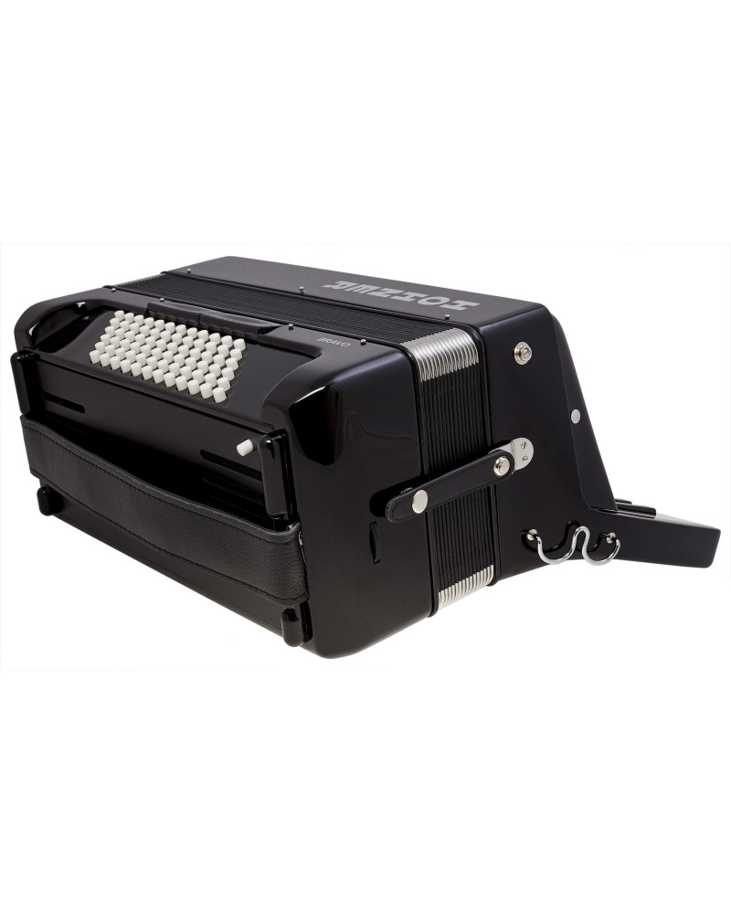 Hohner Bravo III 72 Black Silent Key
