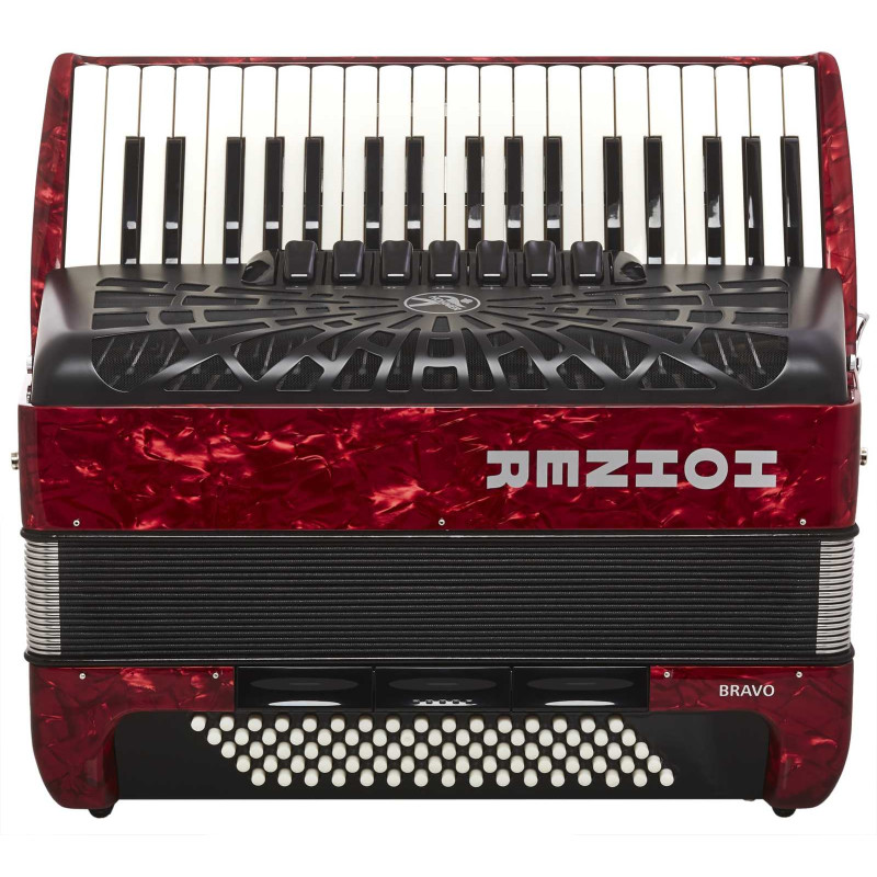 Hohner Bravo III 80 Red Silent Key