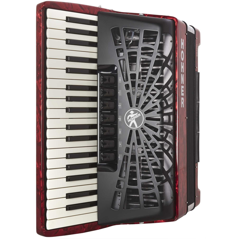 Hohner Bravo III 80 Red Silent Key