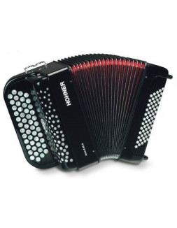 Hohner Nova II 60 A, red, C-stepped