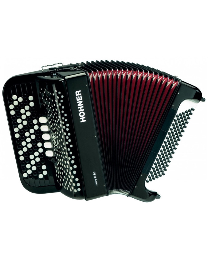 Hohner Nova III 96 black, C-stepped