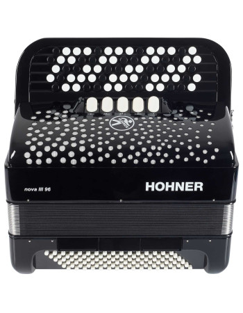 Hohner Nova III 96 black, B-stepped
