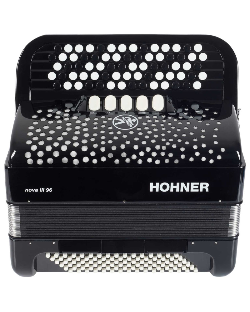 Hohner Nova III 96 black, B-stepped